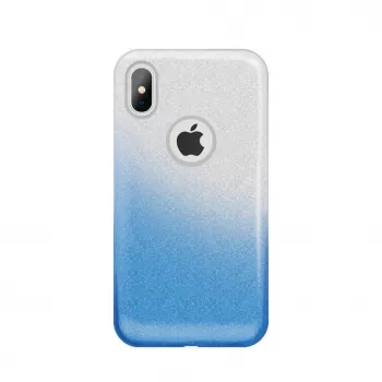 iLike Huawei Y5 2018 / Honor 7S Gradient Glitter 3-in-1 Case Blau