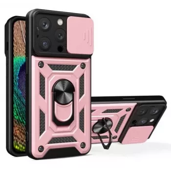 iLike iPhone 14 Pro Max Armor Camshield Hülle Pink