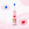 iLike Kids W3 Elektrische Zahnbürste (batteriebetrieben) +3 Aufsätze Pink