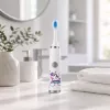 iLike Kids W3 Elektrische Zahnbürste (batteriebetrieben) +3 Aufsätze Weiß