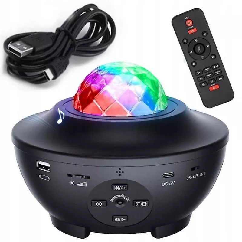 iLike LED Star Projector mit 21 Effekten Schwarz