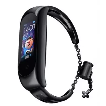 iLike Metallarmband für Xiaomi Mi Band 6 / 5 / 4 / 3 Schwarz