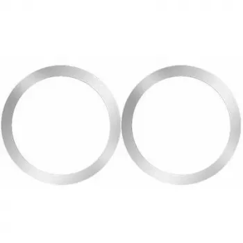 iLike MG2 Sticky 3M Metal Plate 2in1 Set - 2x MagSafe Ring 55x45mm für Smartphone-Hüllen Schwarz