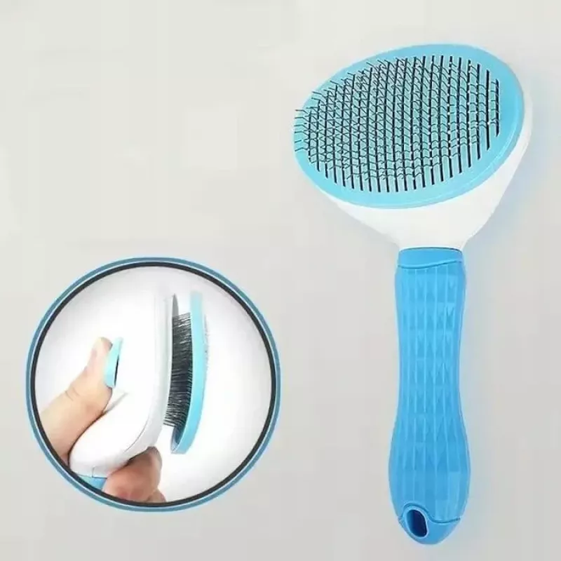iLike Pet Smart Pet Comb für Hunde & Katzen – weiche Silikon-Entfilzungsbürste für 15–25 mm Fell