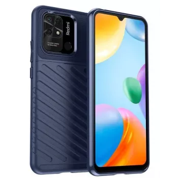 iLike Redmi 10C / Poco C40 Case Flexible Armored Cover Blau