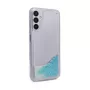 iLike Samsung Galaxy A14 5G Silikonhülle Water Glitter Blau