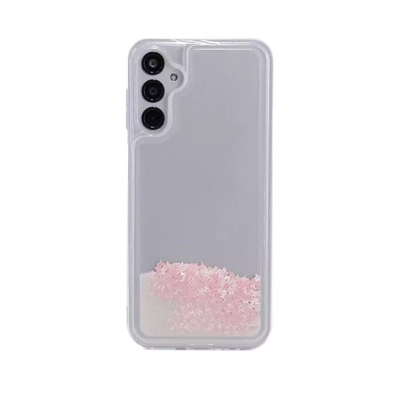 iLike Samsung Galaxy A14 5G Silikonhülle Water Glitter Pink