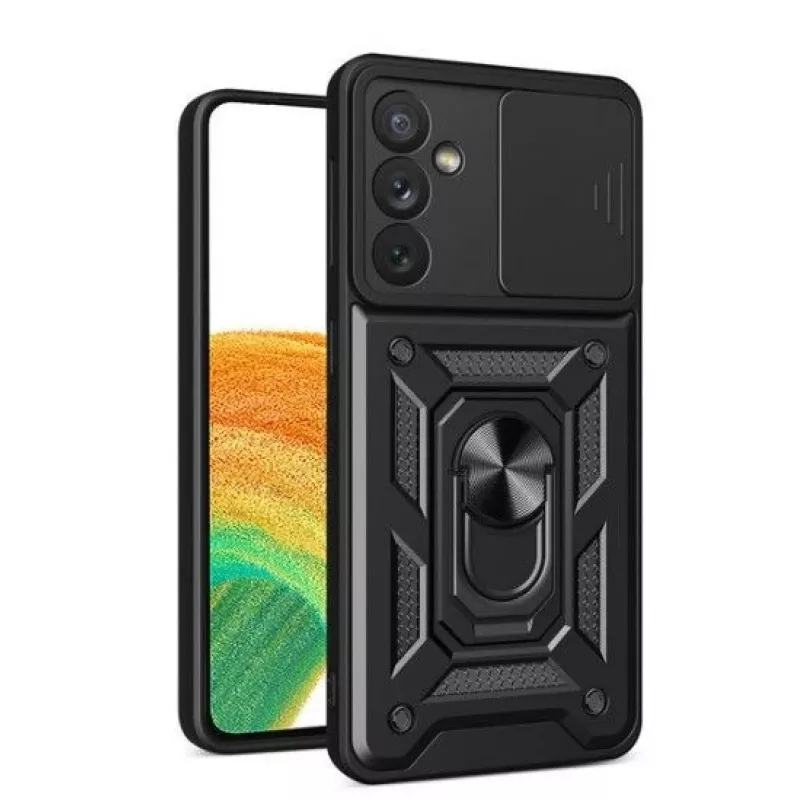 iLike Samsung Galaxy A14 Armored Case mit Kameraschutz Schwarz