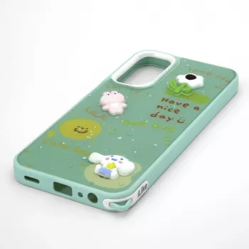iLike Samsung Galaxy A15 Epoxy Cartoon Cover Hellgrün