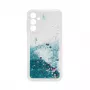 iLike Samsung Galaxy A15 Silikonhülle Wasser Glitzer Blau