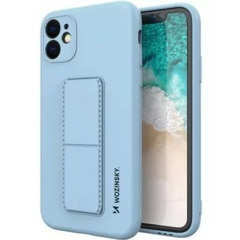 iLike Samsung Galaxy A22 5G Kickstand Case Silicone Stand Cover Hellblau