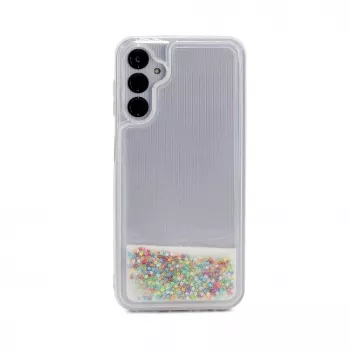 iLike Samsung Galaxy A34 5G Silikonhülle Water Glitter Rainbow