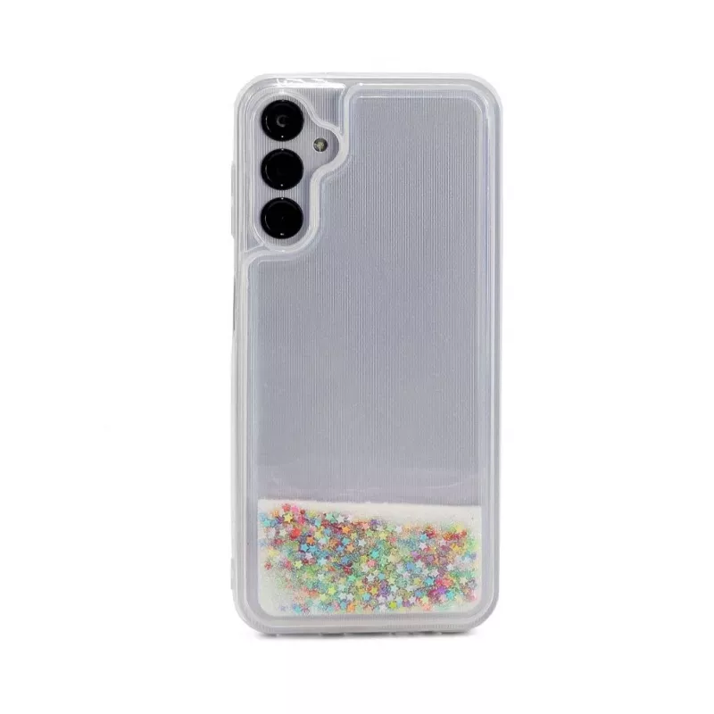 iLike Samsung Galaxy A34 5G Silikonhülle Water Glitter Rainbow