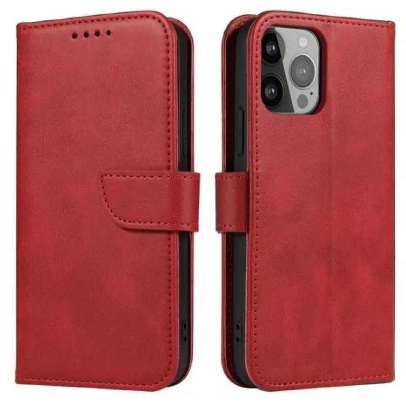 iLike Samsung Galaxy A54 5G Flip Wallet Case mit Standfuß Rot