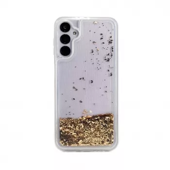 iLike Samsung Galaxy A54 5G Silikonhülle Water Glitter Gold
