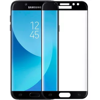 iLike Samsung Galaxy J5 (2017) J530 5D Curved Edge Tempered Glass Screen Protector Schwarz