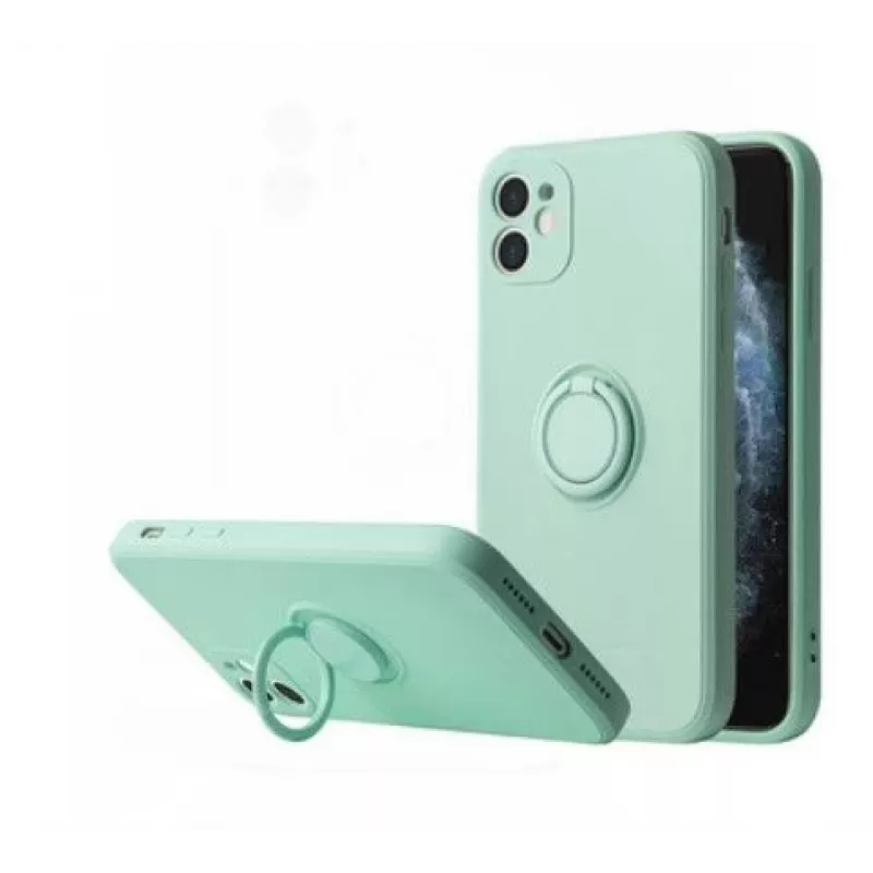 iLike Silicone Ring Back Cover für Xiaomi Redmi 9C / Redmi 10A - Mint
