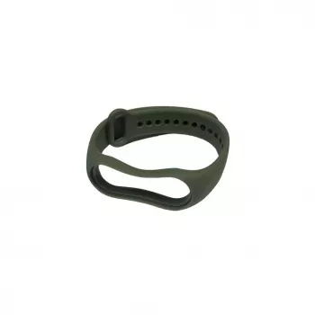 iLike Silikonarmband für Xiaomi Mi Band 5 / 6 / 7 (18x250mm) Khaki Green