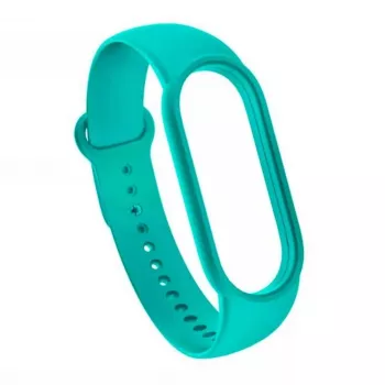 iLike Silikonarmband für Xiaomi Mi Band 5 / 6 / 7 (18x250mm) Türkis