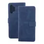 iLike Smart Velvet Book Case für Samsung Galaxy A26 5G - Navy Blue