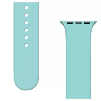 iLike Strap APS Silikonarmband für Watch Ultra / 8 / 7 / 6 / 5 / 4 / 3 / 2 / SE (45 / 44 / 42 mm) Armband Uhrarmband Hellblau