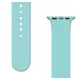 iLike Strap APS Silikonarmband für Watch Ultra / 8 / 7 / 6 / 5 / 4 / 3 / 2 / SE (45 / 44 / 42 mm) Armband Uhrarmband Hellblau