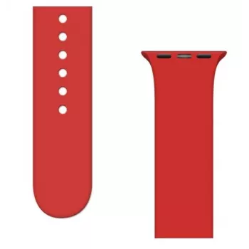 iLike Strap APS Silikon Armband für Apple Watch 8/7/6/5/4/3/2/SE (41/40/38mm) Rot