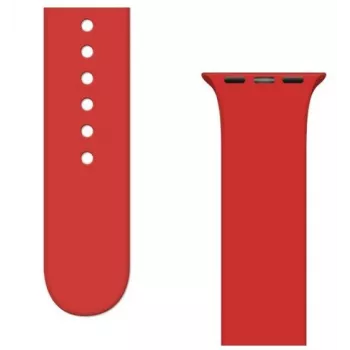 iLike Strap APS Silikon-Armband für Apple Watch Ultra / Series 8/7/6/5/4/3/2 / SE (45/44/42mm) - Rot