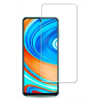 iLike Tempered Glass Screen Protector für Xiaomi Redmi Note 9 Pro / Redmi Note 9S, 0,33 mm flaches klares Glas
