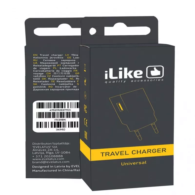 iLike Travel Charger ITC01 White - 5W USB-A Wall Charger mit EU-Stecker