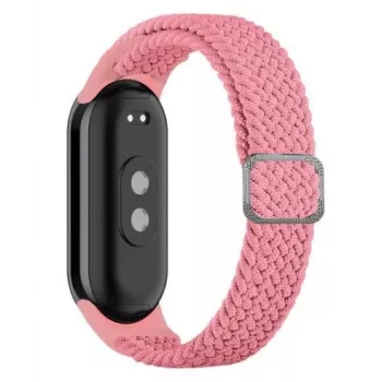 iLike Universal Mi Band 8 Armband Geflochtenes Stoffband Pink