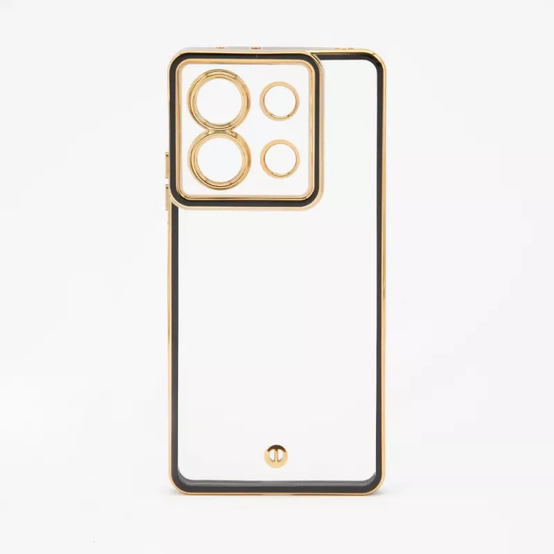 iLike Xiaomi Poco X6 Pro TPU+PC mit Kameraschutz Transparent Schwarz