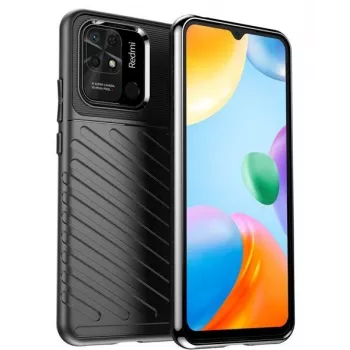 iLike Xiaomi Redmi 10C / Poco C40 Thunder Case Flexible Armored Cover Schwarz