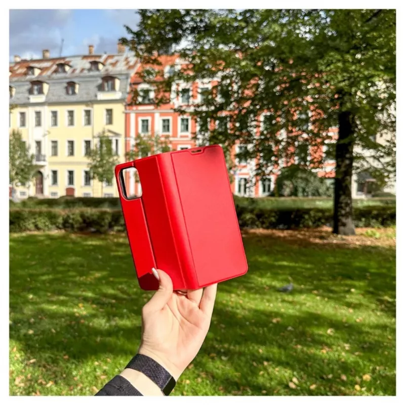 iLike Xiaomi Redmi 12 Book Case Slim Rot