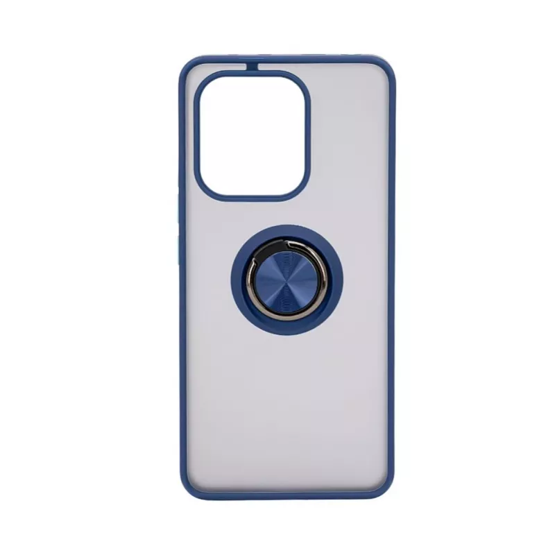 iLike Xiaomi Redmi Note 13 4G Hybrid Case mit Ring Dunkelblau