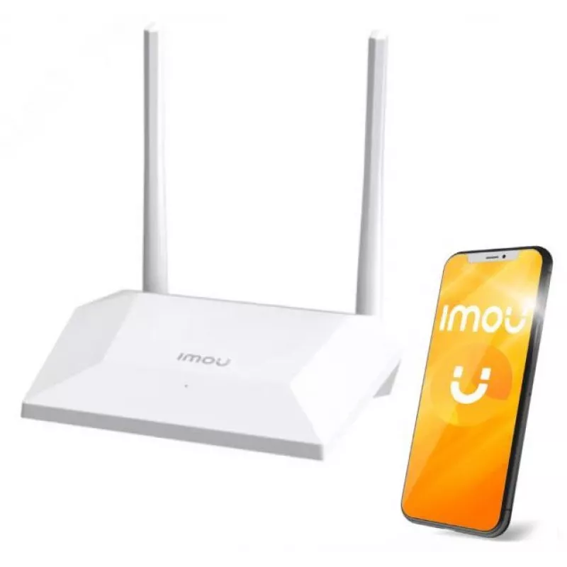 IMOU HR300 Wi-Fi 4 Wireless Router, 300 Mbit/s, 2,4 GHz, 1 WAN + 2 LAN-Ports, Router/AP/Repeater-Modi, Kindersicherung