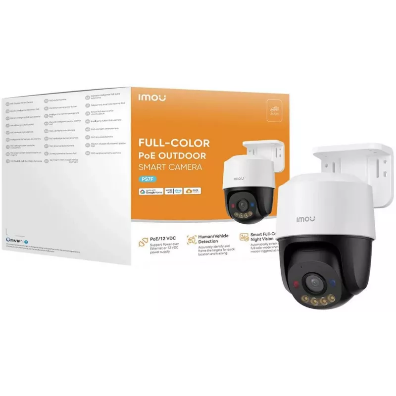 Imou PS7FP-8X0 8MP 4K PoE Pan/Tilt IP-Kamera mit Nachtsicht und Gegensprechfunktion