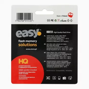 Imro IMRO pendrive EASY (ECO) 16GB USB 2.0 Flash Drive - Schwarz