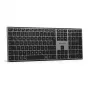 INATECK Ergonomische kabellose Tastatur QWERTZ Grau