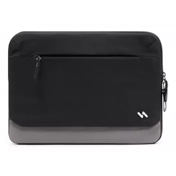 INATECK Laptop-Hülle für 14-Zoll-Ultrabook, wasserabweisende Polyester-Tasche mit weichem Flanellfutter und stoßdämpfender Polsterung – Schwarz
