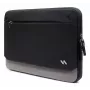 INATECK Laptop-Hülle für 14-Zoll-Ultrabook, wasserabweisende Polyester-Tasche mit weichem Flanellfutter und stoßdämpfender Polsterung – Schwarz
