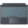 Inateck Surface Pro 8/9/X/11 Tastatur – Grau, deutsches QWERTZ, hintergrundbeleuchtet mit Touchpad