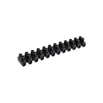 InLine Klemmenleiste 6mm² 12-polig Schwarz 10 Stück