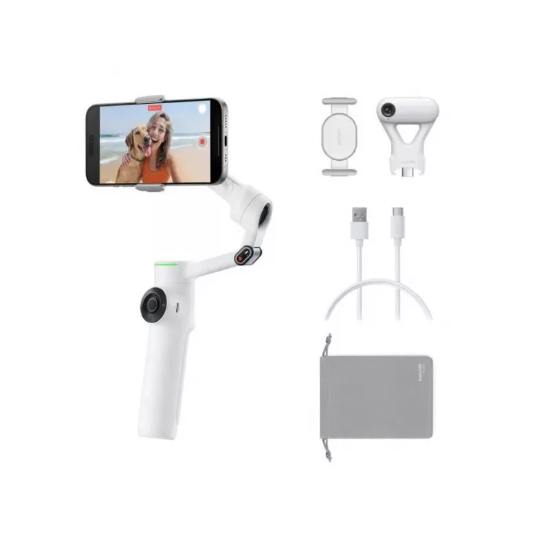 Insta360 Flow 2 Pro AI Tracker Smartphone Gimbal (Weiß)