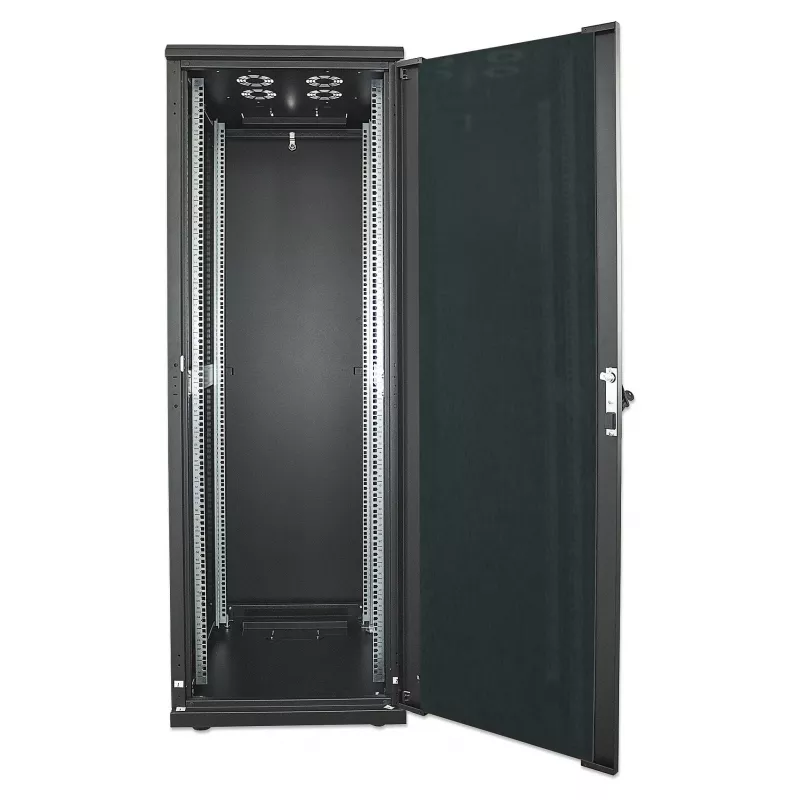 Intellinet 36U 19-Zoll Netzwerkschrank 800x800mm Schwarz unmontiert