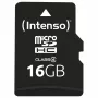 Intenso 16GB MicroSDHC Class 4 Speicherkarte mit SD-Adapter, bis zu 21 MB/s Lesegeschwindigkeit, Schwarz