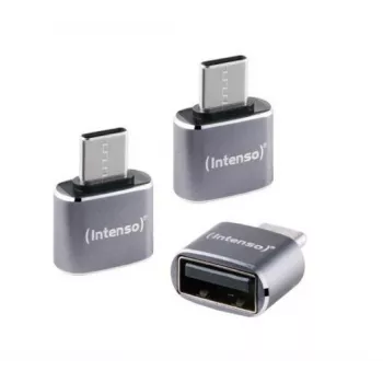 Intenso A480C USB-A auf USB-C Adapter, USB 3.0, Schwarz