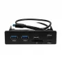Inter-Tech Argus CI-22 Interner Kartenleser für 3,5-Zoll-Schacht, USB 2.0, Multi-Karte – Schwarz