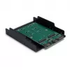 Inter-Tech KT005B 2xSATA auf 2xM.2 SATA SSD PCI-Slot-Montagerahmen-Adapter