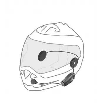 Interphone U-COM 8R Motorrad-Intercom 1600 m Schwarz